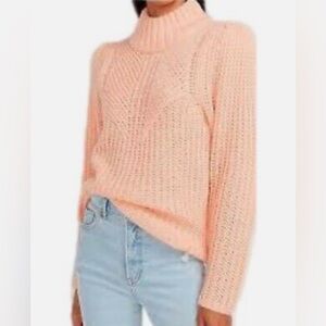 🪷NWT🪷Express Metallic Knit Mock Neck Sweater